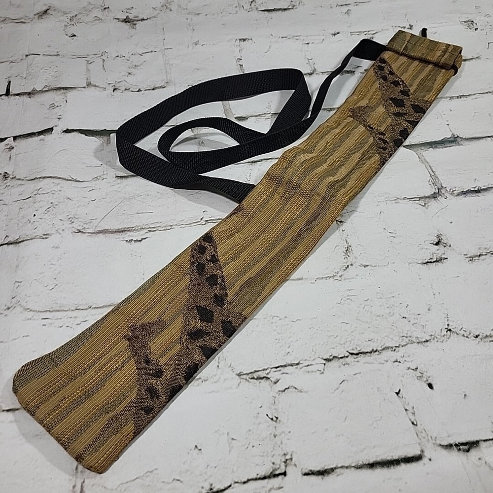 Safari Print Quiver Arrow Sling Bag Tapestry Wildlife Giraffes 24" Carrier